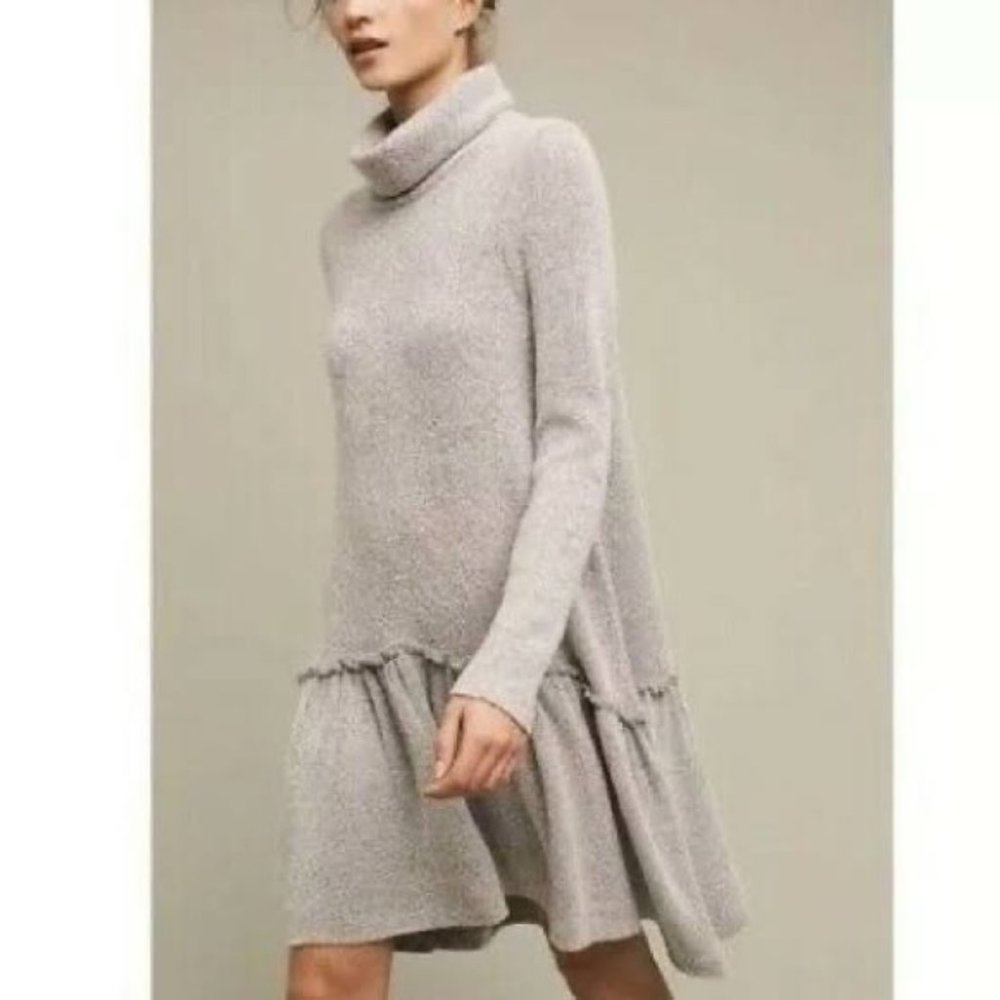 Anthropologie x Moth Eira Turtleneck Sweater Dress - Picture 3 of 5